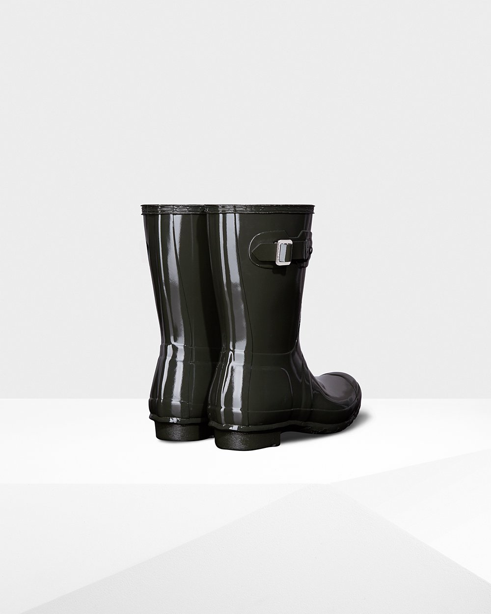 Botas De Cortas Original Gloss Hunter Mujer - Verde Oscuro Oliva - 091347DHB